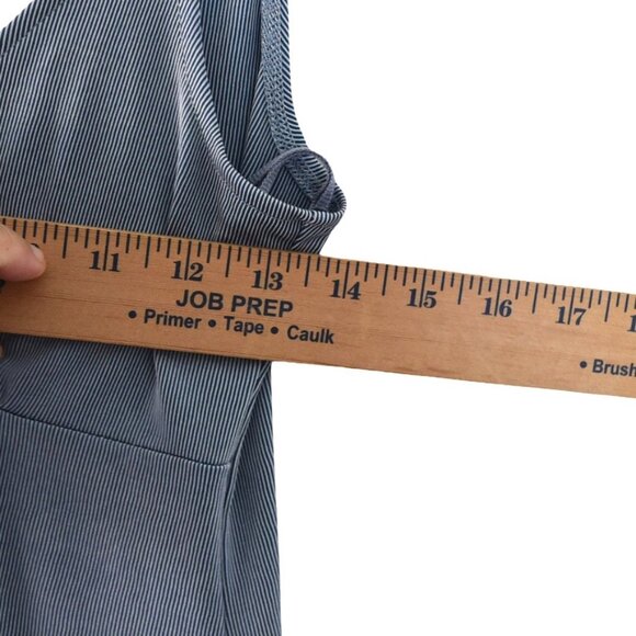 Zara Blue Midi Slip Dress Strappy Button Front Minimalist Summer Casual  Small - Picture 5 of 6